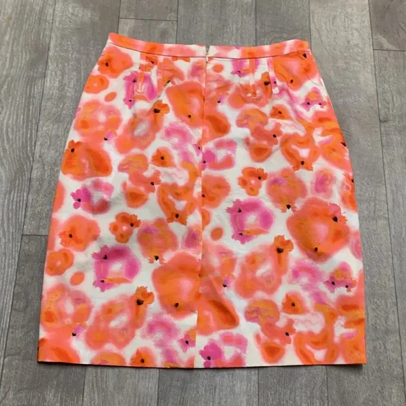 Womens Ann Taylor Dancing Blooms‎ Colorful Casual Pencil Skirt - Picture 3 of 9